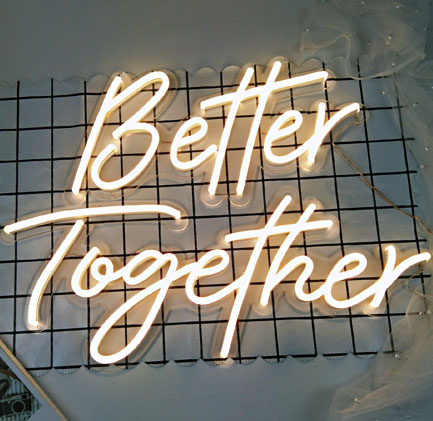 LEDネオンサイン Better Together ネオンライト ネオンサイン LED